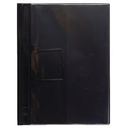 Berichtsmappen Djois 24 x 31,5 cm, schwarze Einsteckhülle, Jalemaclip-Kapazität 15 cm