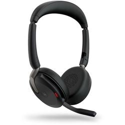 Jabra Evolve2 65 Flex Duo, MS On-Ear-Headset (schwarz, Stereo, USB-C, Link380c, Microsoft Teams)
