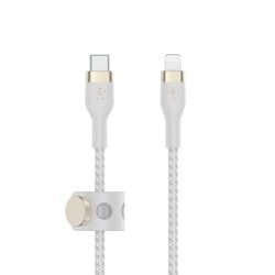 Belkin Ladekabel caa011bt3mwh, weißer USB-C-Stecker auf Apple Lightning