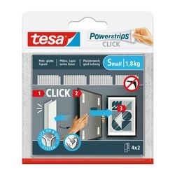 Tesa 1074191 - Steckdosenleisten Click 4x2 s | 10 Stück