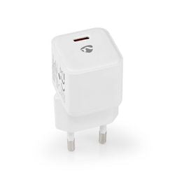 Nedis WCMPD20W100WT Ladegerät 1.67 2.22 3.0 A Ausgänge: 1 USB-C-Handel; 20 W Automatische Spannungsauswahl