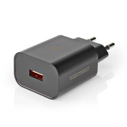 Ladegerät Nedis WCQC302ABK schwarz