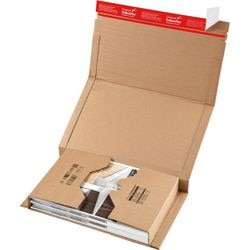 Buchverpackung Colompac 353 x 250 x 80 mm Karton braun