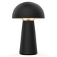Schreibtischlampe mit Paperflow-LED-Visby-Schwarz-Netzanschluss, 135 x 135 x 225 mm