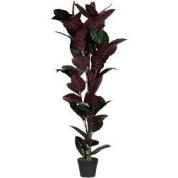 Die von Paperflow betriebene künstliche Pflanze misst Ficus Elastica 120 cm