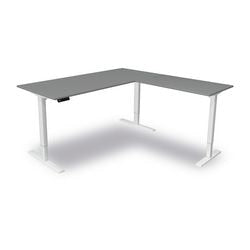 Sitz-Steh-Schreibtisch Kerkmann Move 3 L-Form Graphit
