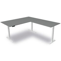 Sitz-Steh-Schreibtisch Kerkmann Move 3 L-Form Graphit