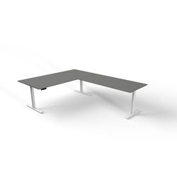 Sitz-Steh-Schreibtisch Kerkmann Move 3 L-Form Graphit