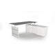 Sitz-Steh-Schreibtisch Kerkmann Move 3 L-Form Graphit