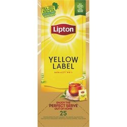 Schwarzer Tee Lipton 8720608019816 fgs gelbes Etikett 25 Portionen