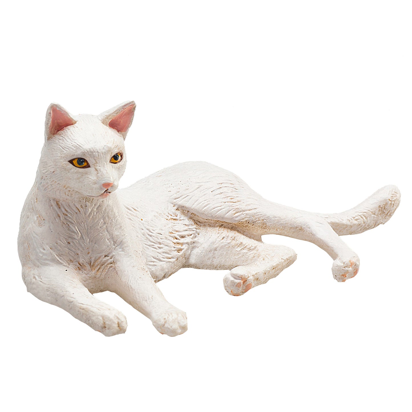 Mojo Ackerland liegt Katze weiß 387368