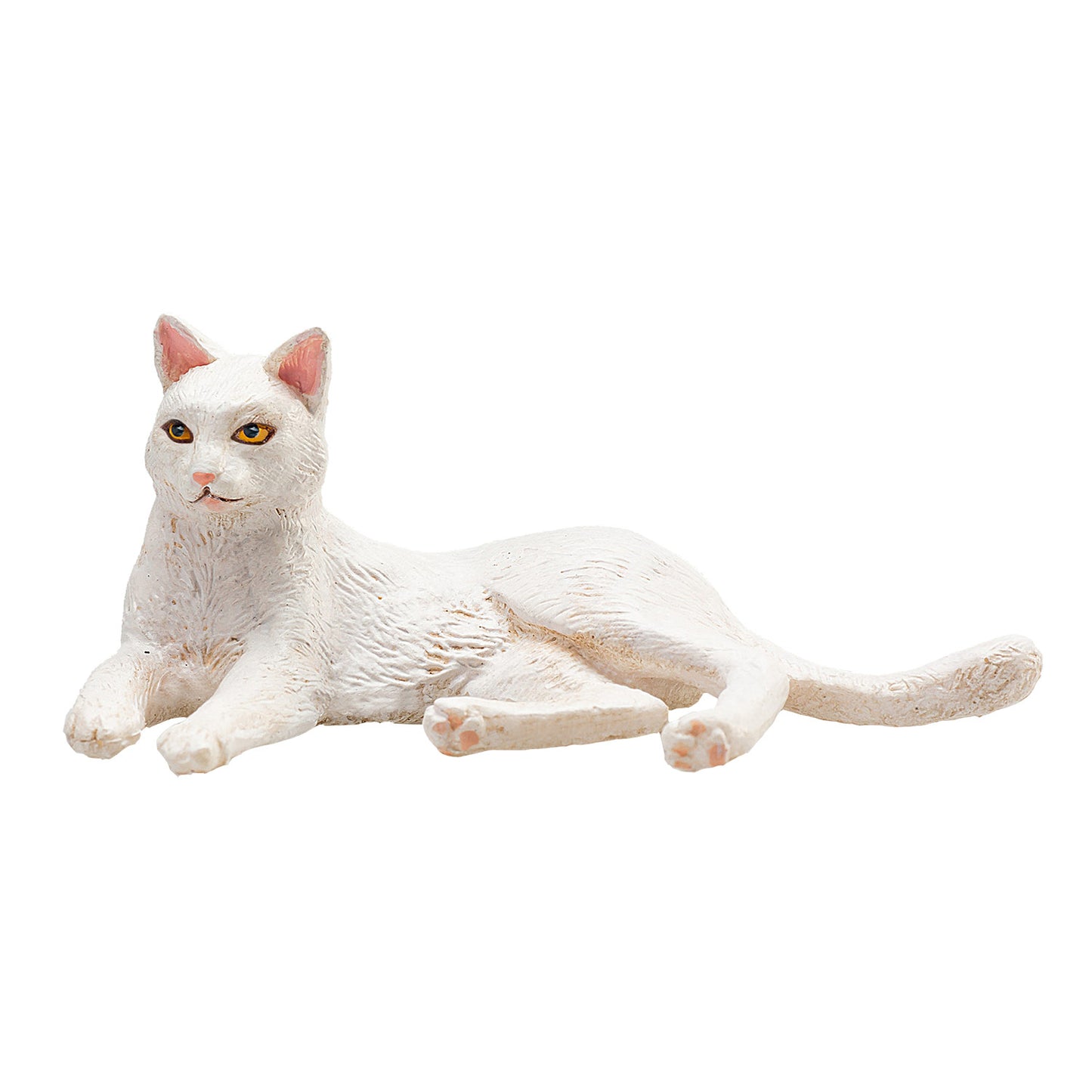 Mojo Ackerland liegt Katze weiß 387368