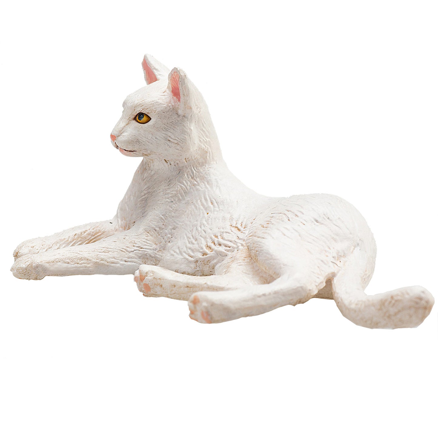 Mojo Ackerland liegt Katze weiß 387368