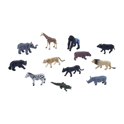 Mojo Wildlife Mini Wildtiere spielen Set, 12dlg. 380057