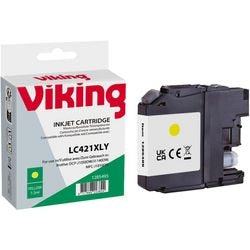 Tintenpatrone Viking LC-421xly kompatibel gelb