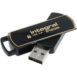 USB-Stick integriert 512 GB USB Typ-A Gold, Schwarz
