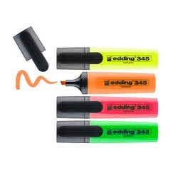 Textmarker edding 345 Farbpalette dauerhaft nachfüllbar