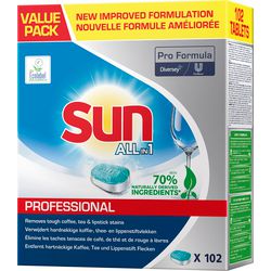 Spülmaschinentabs Sun Professional All in 1 Tabs