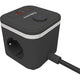 Fellowes Power Cube Steckdosenleiste – Typ F – 3 Steckdosen + USB-C USB-A – 2 m Kabel – mit Schalter – Cube-Verlängerungskabel