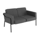Zweisitzer-Sofa Medso Classic c2medlclsx1002 anthrazit