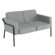 Zweisitzer-Sofa Medso Classic c2medlclsx1001 grau