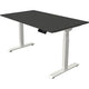 Sitz-Steh-Schreibtisch Kerkmann move 1 stabil graphit, weiß 1270 mm x 1400 mm