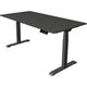 Sitz-Steh-Schreibtisch Kerkmann move 1 stabil graphit, grau 1270 mm x 1600 mm