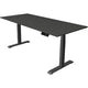 Sitz-Steh-Schreibtisch Kerkmann move 1 stabil graphit, grau 1270 mm x 1800 mm