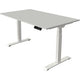 Sitz-Steh-Schreibtisch Kerkmann Move 1 stabil grau, weiß 1270 mm x 1400 mm