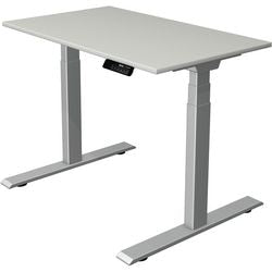 Sitz-Steh-Schreibtisch Kerkmann Move 1 stabil grau, silber 1270 mm x 1000 mm