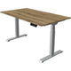 Sitz-Steh-Schreibtisch Kerkmann Move 1 stabil braun, silber 1270 mm x 1400 mm