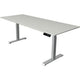 Sitz-Steh-Schreibtisch Kerkmann Move 1 stabil grau, silber 1270 mm x 2000 mm