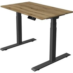 Sitz-Steh-Schreibtisch Kerkmann Move 1 stabil braun, grau 1270 mm x 1000 mm