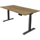 Sitz-Steh-Schreibtisch Kerkmann Move 1 stabil braun, grau 1270 mm x 1600 mm