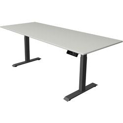 Sitz-Steh-Schreibtisch Kerkmann Move 1 stabil grau 1270 mm x 2000 mm