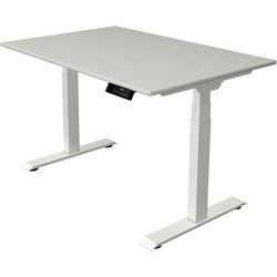 Sitz-Steh-Schreibtisch Kerkmann Move 1 stabil grau, weiß 1270 mm x 1200 mm