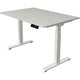 Sitz-Steh-Schreibtisch Kerkmann Move 1 stabil grau, weiß 1270 mm x 1200 mm