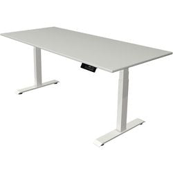 Sitz-Steh-Schreibtisch Kerkmann Move 1 stabil grau, weiß 1270 mm x 1800 mm