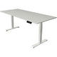 Sitz-Steh-Schreibtisch Kerkmann Move 1 stabil grau, weiß 1270 mm x 1800 mm