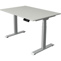 Sitz-Steh-Schreibtisch Kerkmann Move 1 stabil grau, silber 1270 mm x 1200 mm