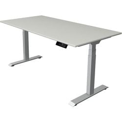 Sitz-Steh-Schreibtisch Kerkmann Move 1 stabil grau, silber 1270 mm x 1600 mm