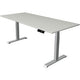 Sitz-Steh-Schreibtisch Kerkmann Move 1 stabil grau, silber 1270 mm x 1800 mm