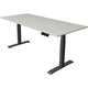 Sitz-Steh-Schreibtisch Kerkmann Move 1 stabil grau 1270 mm x 1800 mm