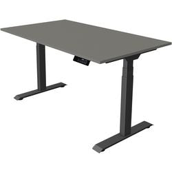 Sitz-Steh-Schreibtisch Kerkmann move 1 stabil graphit, grau 1270 mm x 1400 mm