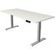 Sitz-Steh-Schreibtisch Kerkmann Move 1 stabil weiß, silber 1270 mm x 1800 mm