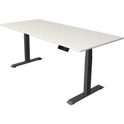 Sitz-Steh-Schreibtisch Kerkmann Move 1 stabil grau, weiß 1270 mm x 1800 mm