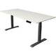 Sitz-Steh-Schreibtisch Kerkmann Move 1 stabil grau, weiß 1270 mm x 1800 mm