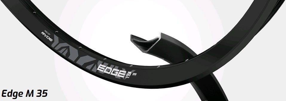 Abi Ryde Felgenrand M35 28 622-35 32g schwarz