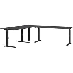 Eckschreibtisch Germania 7896-547uk Graphit C-Basis