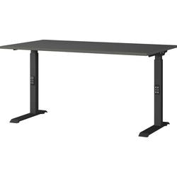 Sitz-Steh-Schreibtisch Germania 7904-547uk Graphit C-Fuß